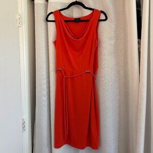 Ann Taylor orange mini dress with tie!